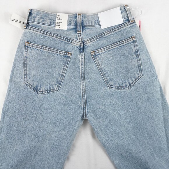 Aritzia Denim Forum Farrah Hi-Rise Wide Jeans in 15 Years Bleu - Size 25 NWT - Picture 4 of 11